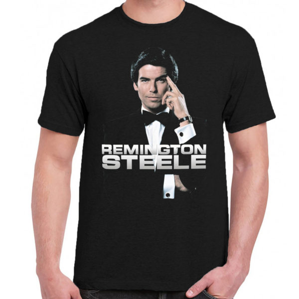 6 A 361 Remington Steele t shirt cult movie film serie retro vintage tshirts shirt t shirts for men cotton design handmade logo new
