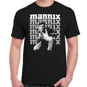 6 A 364 MANNIX Mike Connors 67 75 detective t shirt cult movie film serie retro vintage tshirts shirt t shirts for men cotton design handmade logo new