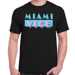 6 A 365 MIAMI VICE 80s t shirt cult movie film serie retro vintage tshirts shirt t shirts for men cotton design handmade logo new