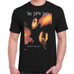 6 A 386 The Sixth Sense Bruce Willis Haley Joel Osment t shirt cult movie film serie retro vintage tshirts shirt t shirts for men cotton design handmade logo new