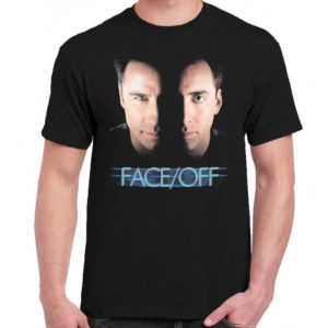 6 A 399 Face Off Nicolas Cage John Travolta t shirt cult movie film serie retro vintage tshirts shirt t shirts for men cotton design handmade logo new