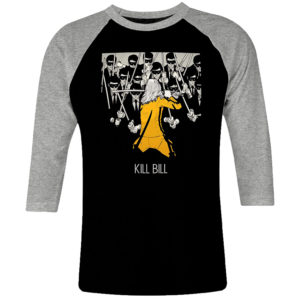 6 I 013 KILL BILL raglan t shirt 3 4 cult movie film serie retro vintage tshirts shirt t shirts for men cotton design handmade logo new