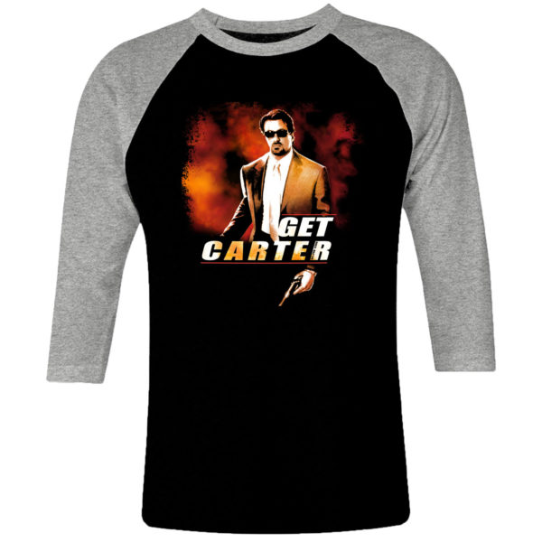 6 I 059 Get Carter Mickey Rourke raglan t shirt 3 4 cult movie film serie retro vintage tshirts shirt t shirts for men cotton design handmade logo new