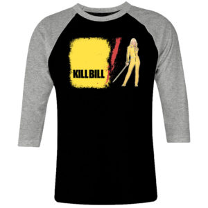 6 I 067 Kill Bill Uma Thurman raglan t shirt 3 4 cult movie film serie retro vintage tshirts shirt t shirts for men cotton design handmade logo new