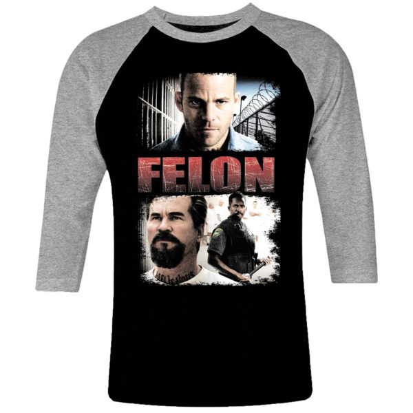 6 I 088 Felon Val Kilmer Stephen Dorff raglan t shirt 3 4 cult movie film serie retro vintage tshirts shirt t shirts for men cotton design handmade logo new