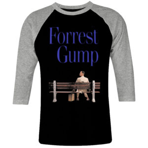 6 I 163 Forrest Gump 1994 Tom Hanks raglan t shirt 3 4 cult movie film serie retro vintage tshirts shirt t shirts for men cotton design handmade logo new