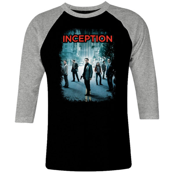 6 I 173 Inception Leonardo DiCaprio raglan t shirt 3 4 cult movie film serie retro vintage tshirts shirt t shirts for men cotton design handmade logo new