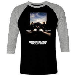 6 I 182 Brokeback Mountain Ang Lee raglan t shirt 3 4 cult movie film serie retro vintage tshirts shirt t shirts for men cotton design handmade logo new