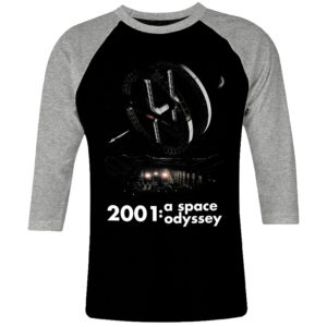6 I 184 2001 Odyssey of Space raglan t shirt 3 4 cult movie film serie retro vintage tshirts shirt t shirts for men cotton design handmade logo new