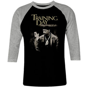 6 I 209 Training Day Denzel Washington raglan t shirt 3 4 cult movie film serie retro vintage tshirts shirt t shirts for men cotton design handmade logo new
