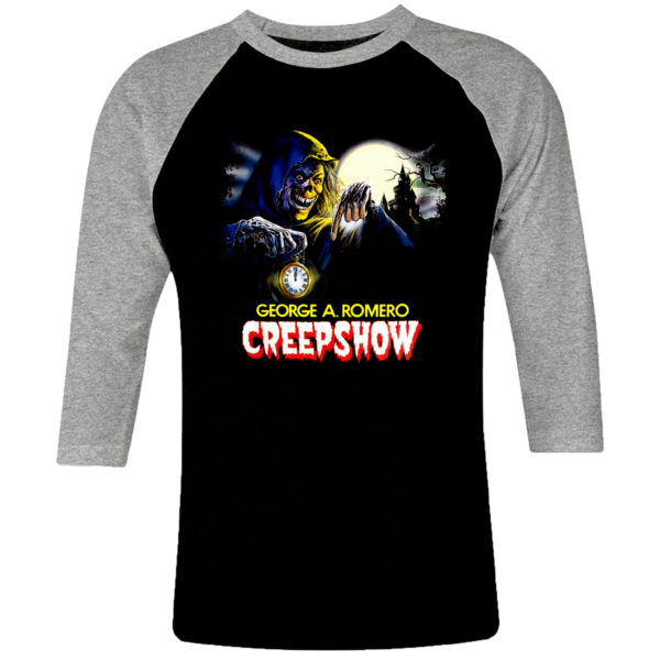 6 I 221 Creepshow George A. Romero Stephen King raglan t shirt 3 4 cult movie film serie retro vintage tshirts shirt t shirts for men cotton design handmade logo new