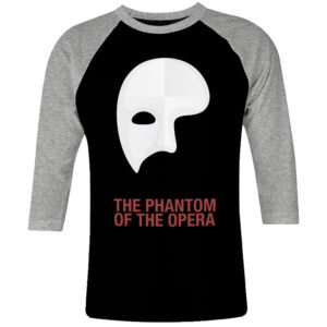 6 I 225 The Phantom of the Opera Gerard Butler raglan t shirt 3 4 cult movie film serie retro vintage tshirts shirt t shirts for men cotton design handmade logo new