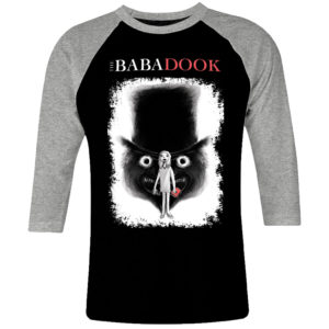 6 I 231 The Babadook raglan t shirt 3 4 cult movie film serie retro vintage tshirts shirt t shirts for men cotton design handmade logo new