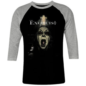 6 I 248 THE EXORCIST 1973 horror raglan t shirt 3 4 cult movie film serie retro vintage tshirts shirt t shirts for men cotton design handmade logo new