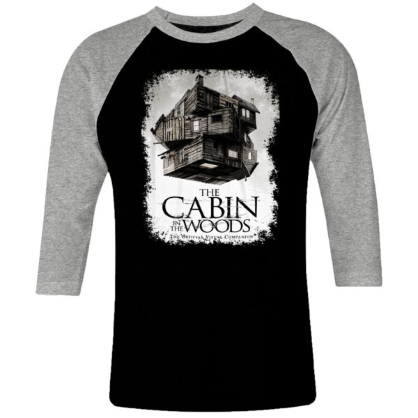 6 I 258 The Cabin in the Woods Kristen Connolly Chris Hemsworth raglan t shirt 3 4 cult movie film serie retro vintage tshirts shirt t shirts for men cotton design handmade logo new