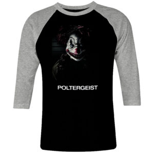 6 I 283 Poltergeist horror raglan t shirt 3 4 cult movie film serie retro vintage tshirts shirt t shirts for men cotton design handmade logo new