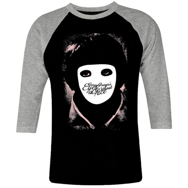 6 I 288 Eyes Without a Face horror 1960 raglan t shirt 3 4 cult movie film serie retro vintage tshirts shirt t shirts for men cotton design handmade logo new