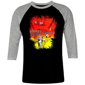6 I 293 Body Snatchers raglan t shirt 3 4 cult movie film serie retro vintage tshirts shirt t shirts for men cotton design handmade logo new