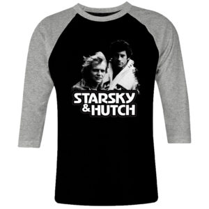 6 I 353 Starsky And Hutch David Soul Paul Michael Glaser raglan t shirt 3 4 cult movie film serie retro vintage tshirts shirt t shirts for men cotton design handmade logo new