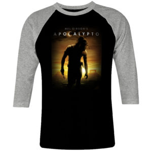 6 I 380 Apocalypto raglan t shirt 3 4 cult movie film serie retro vintage tshirts shirt t shirts for men cotton design handmade logo new