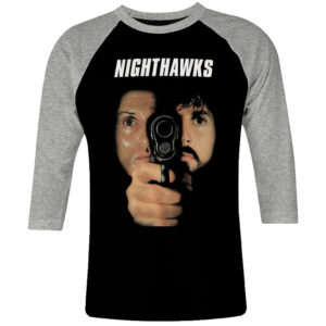 6 I 389 Nighthawks raglan t shirt 3 4 cult movie film serie retro vintage tshirts shirt t shirts for men cotton design handmade logo new
