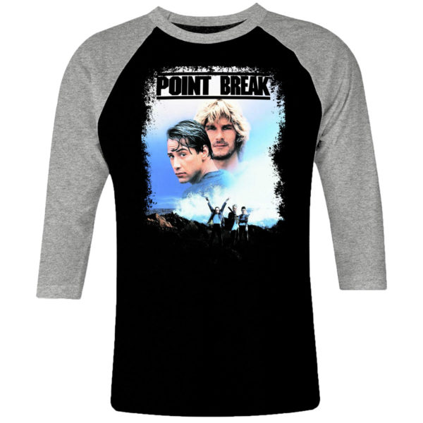 6 I 406 Point Break raglan t shirt 3 4 cult movie film serie retro vintage tshirts shirt t shirts for men cotton design handmade logo new