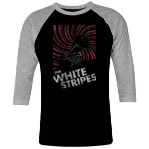 1 I 003 The White Stripes raglan t shirt 3 4 sleeve rock band metal retro punk vintage concert cotton design handmade logo new
