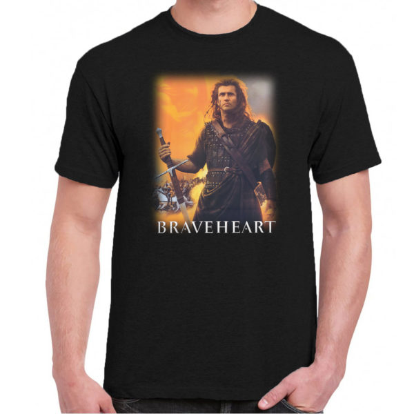 6CP A 005 Braveheart t shirt Mel Gibson cult movie film serie retro vintage tshirts shirt t shirts for men cotton design handmade logo new