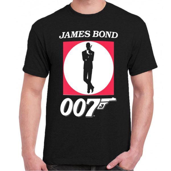 6CP A 014 JAMES BOND 007 t shirt Logo cult movie film serie retro vintage tshirts shirt t shirts for men cotton design handmade logo new