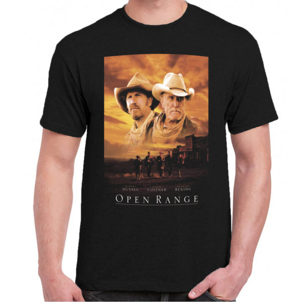 6CP A 035 OPEN RANGE t shirt cult movie film serie retro vintage tshirts shirt t shirts for men cotton design handmade logo new