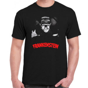 6CP A 042 Frankenstein 1931 t shirt cult movie film serie retro vintage tshirts shirt t shirts for men cotton design handmade logo new