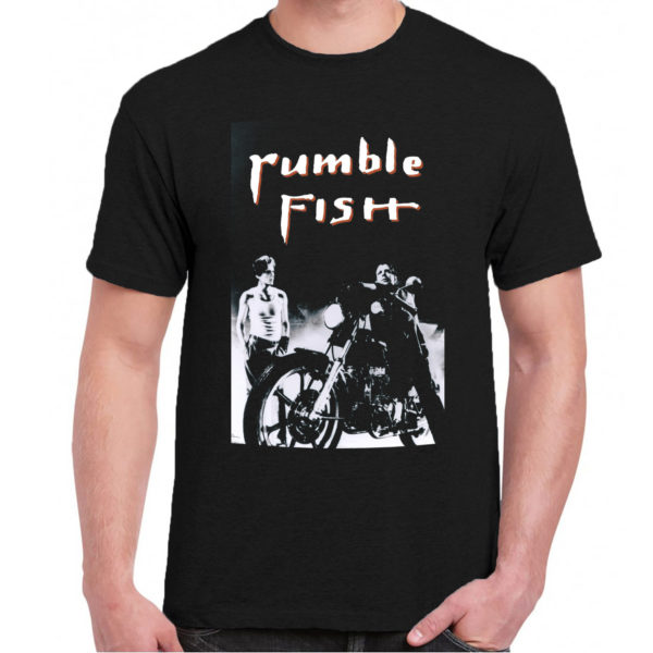 6CP A 065 Rumble Fish t shirt cult movie film serie retro vintage tshirts shirt t shirts for men cotton design handmade logo new