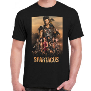 6CP A 072 SPARTACUS t shirt cult movie film serie retro vintage tshirts shirt t shirts for men cotton design handmade logo new