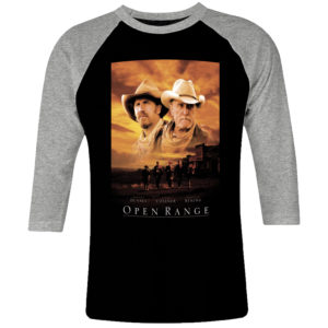 6CP I 035 OPEN RANGE raglan t shirt 3 4 sleeve cult movie film serie retro vintage tshirts shirt t shirts for men cotton design handmade logo new