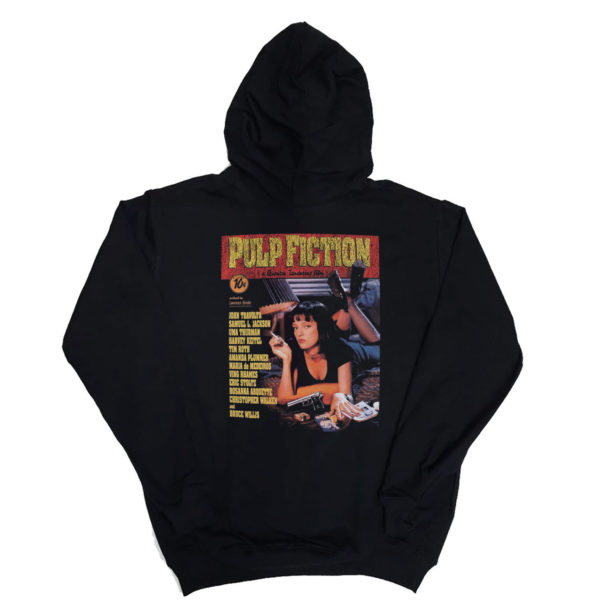 1 P 079 Pulp Fiction Travolta Uma Thurman hoodie long sleeve sweatshirt hood print custom personalization rock punk metal band metal retro vintage concert cotton handmade new