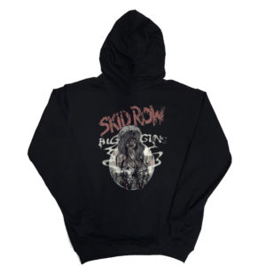 1 P 099 Skid Row Big Guns logo 80s hoodie long sleeve sweatshirt hood print custom personalization rock punk metal band metal retro vintage concert cotton handmade new