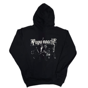 1 P 160 Papa Roach Jacoby Shaddix hoodie long sleeve sweatshirt hood print custom personalization rock punk metal band metal retro vintage concert cotton handmade new