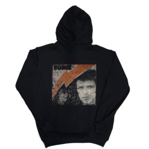 1 P 166 David Bowie hoodie long sleeve sweatshirt hood print custom personalization rock punk metal band metal retro vintage concert cotton handmade new