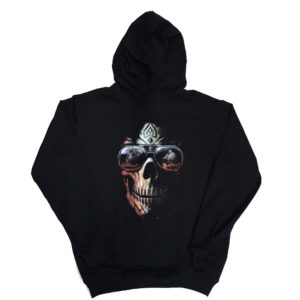 1 P 220 Skull Head hoodie long sleeve sweatshirt hood print custom personalization retro vintage for men classic cotton design handmade new