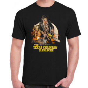 6CP A 095 THE TEXAS CHAINSAW MASSACRE t shirt 1974 cult movie film serie retro vintage tshirts shirt t shirts for men cotton design handmade logo new