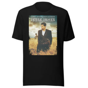 6CP A 111 The assassination of Jesse James by the coward Robert Ford t shirt Brad Pitt and Casey Affleck cult movie film serie retro vintage for men cotton